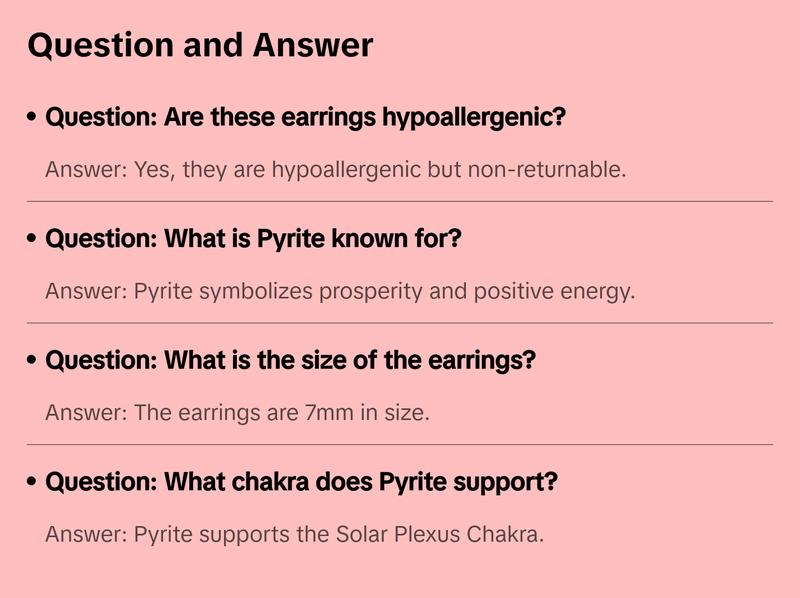 Pyrite Raw Natural Earrings in Prong Stud Setting - Sterling Silver Pyrite Raw Natural Earrings in Prong Stud Setting - Sterling Silver