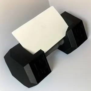 Dumbbell Business Card Holder | 25 lb Design | Perfect Desk Accessory for Fitness Professionals | Sleek & Professional | High-Quality Craftsmanship | Trusted Seller