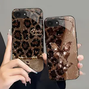 Suitable for [iPhone 16e] high-end women's phone case🤩，the pattern is printed, not glitter; various leopard print patterns are available，drop-resistant and fingerprint-proof YM99
