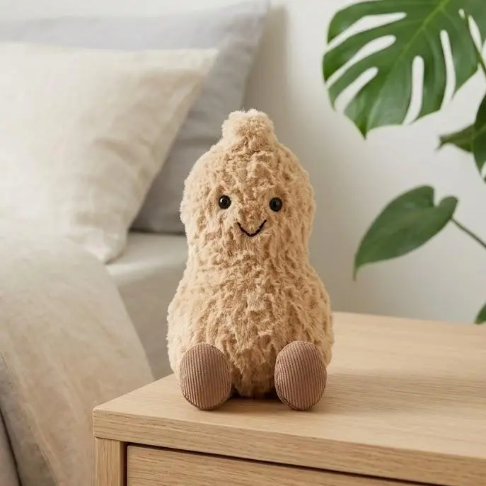 Jellycat Amuseables Peanut – Cute Nut Character with Soft Textured Shell, Tiny Boots & Whimsical Gift Appeal