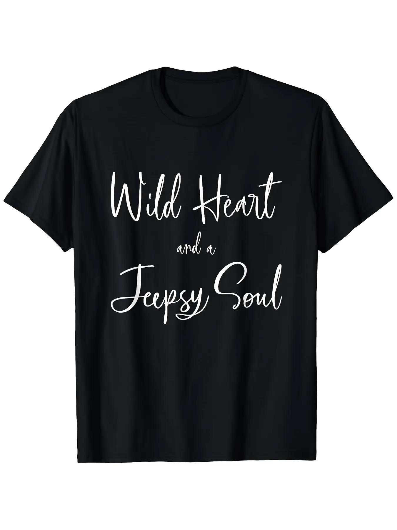 Retro Vintage Off Road 4X4 Wild Heart Jeepsy Soul unisex soft cotton short sleeve t shirt, vintage graphic casual tee for men women teens, perfect birthday holiday gift for camping travel gym daily street  wear