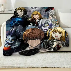 Dark Deatth Notee Blanket, Ultra-soft Fleece Bedding, Iconic Notebook Graphic Print, Special Gift for Him | TMGN050326.R0588.ID01