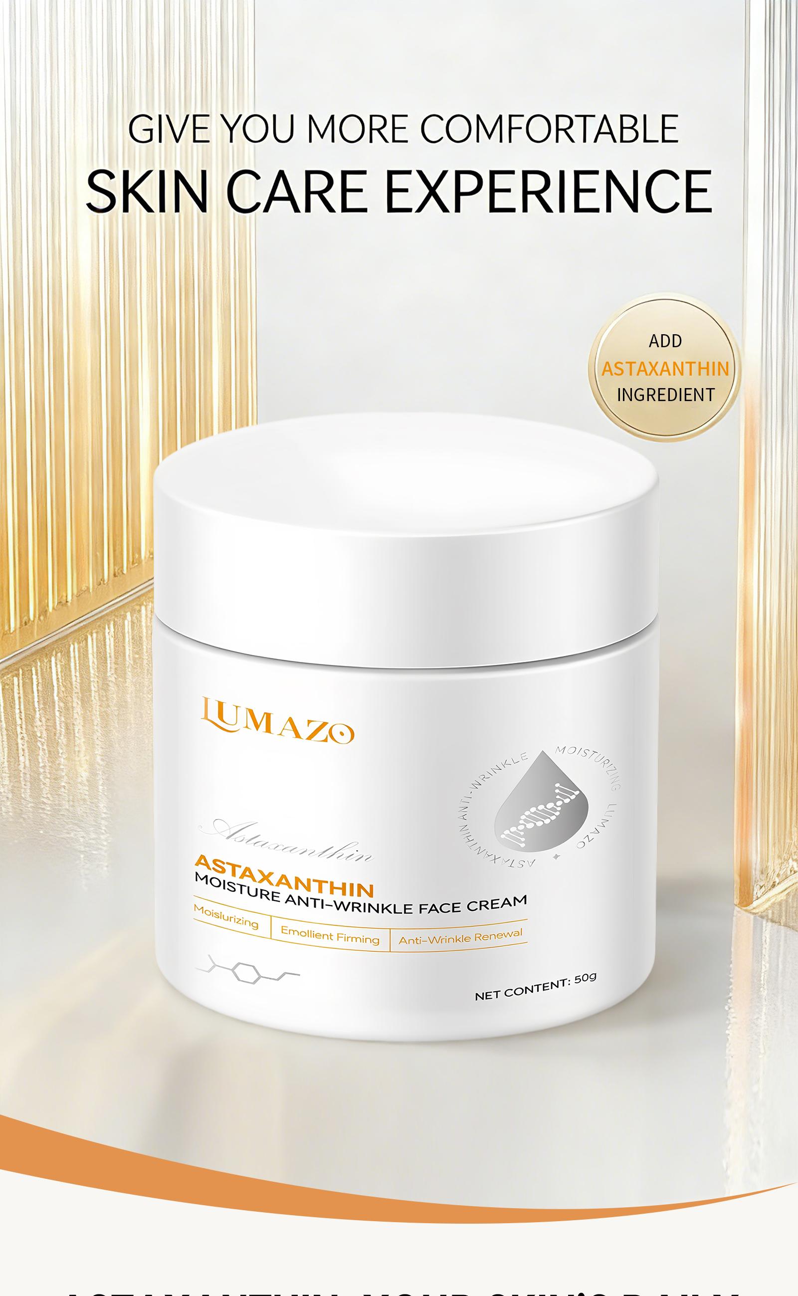 LUMAZO Astaxanthin Moisturizing and Rejuvenating Face Cream - TikTok Shop