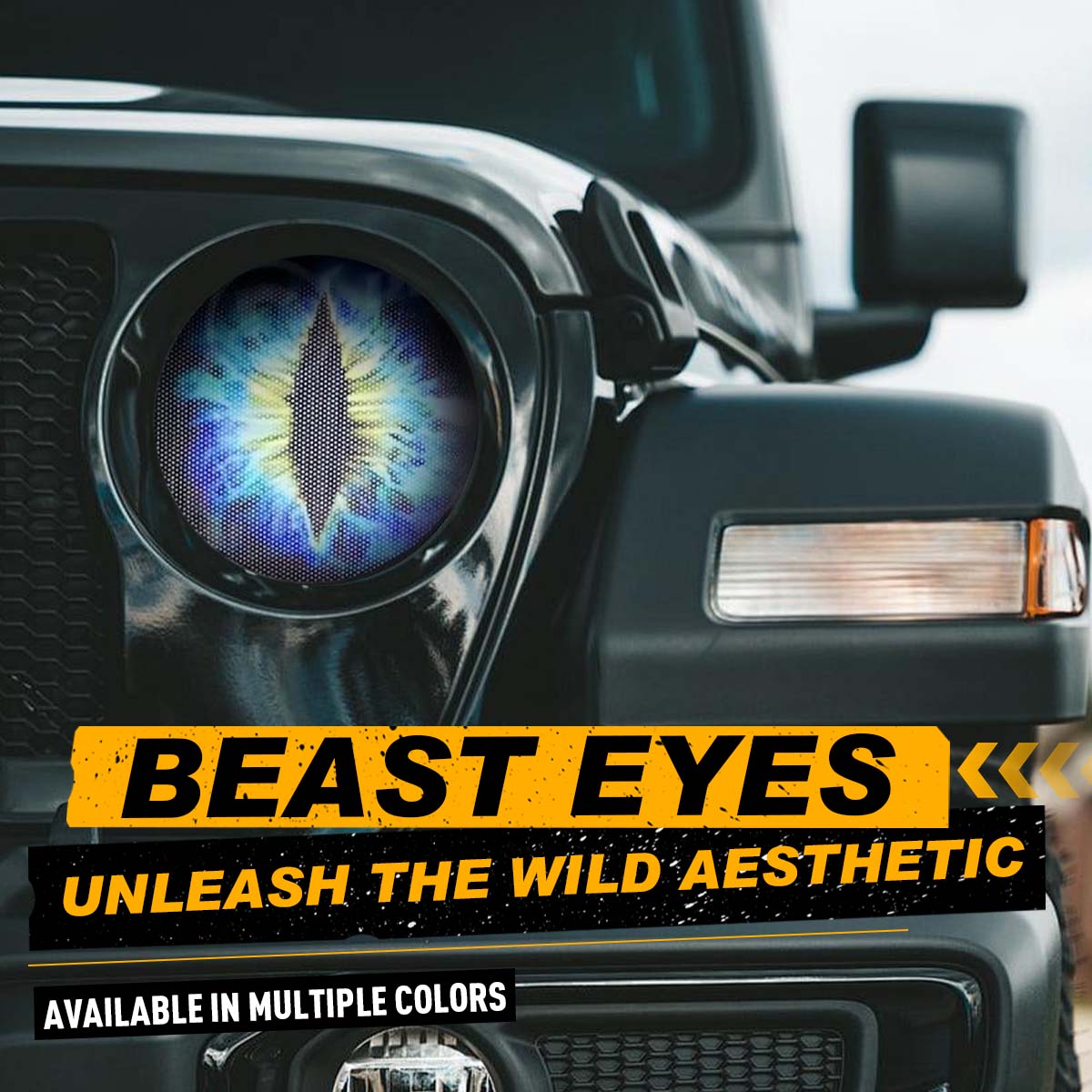 Beast Eyes Headlight Decals Pair Round 3D Stereo Eyes Decal Stickers for Truck Car Body Window Bumper Decoration Stylish Car Merch Fun Unique Design Greenish Spring