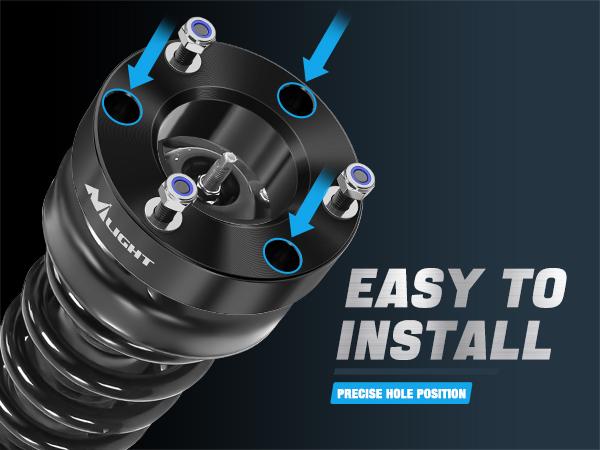 Nilight 2" Front Leveling Lift Kit for Chevy Silverado 1500/GMC Sierra 1500 2007 2008 2009 2010 2011 2012 2013 2014 2015 2016 2017 2018 2019 2020 2021 2022 2023