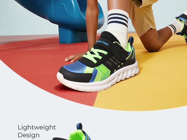 Dream Pairs Kids [EZ-Ons Quicksteps] Boys Girls Shoes Kids Tennis School Sneakers Breathable Running Athletic Shoes Sport Footwear Comfortable Toolder Trainers