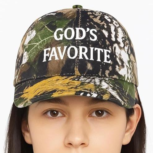 God's Favorite Camo Hat - Jesus Religion Pray Holy Christian | Premium Snapback Hat for Men & Women letter embroidery trucker hat unique design design baseball cap trapper hat new  hard  hats hat sale fan read description mom gift spring autumn season