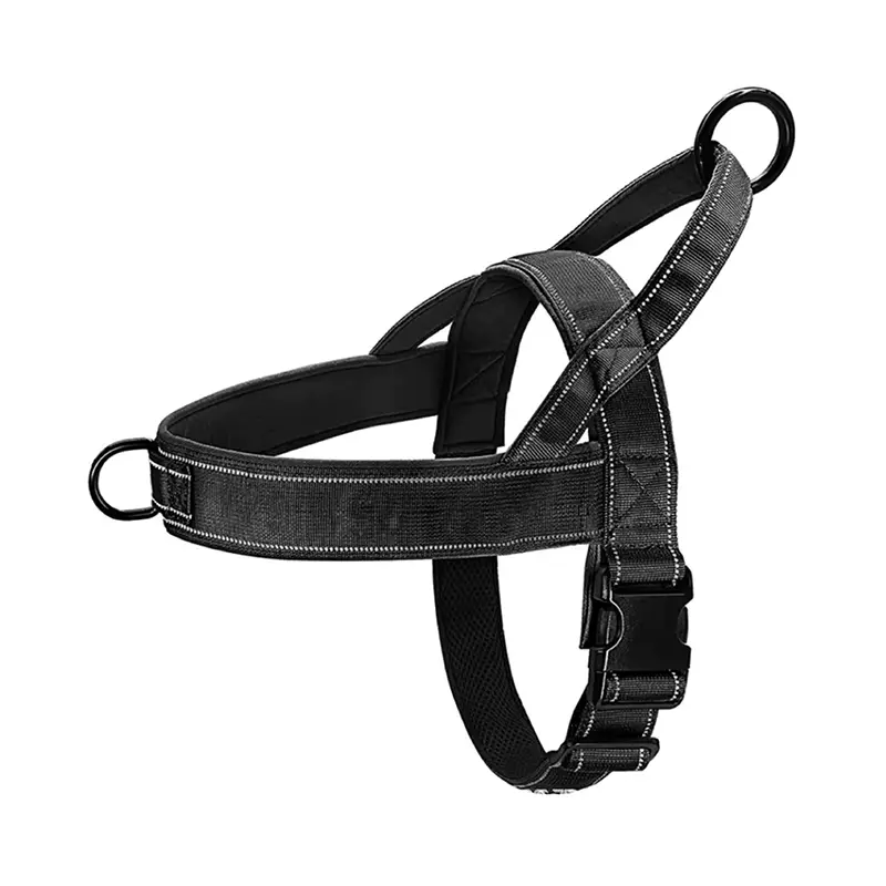 Pet Record No Pull Dog Harness with Soft Padded Handle,Reflective Strip Escape Proof and Quick Fit to Adjust Dog Harness,Easy for Training Walking for Small & Medium and Large Dogs