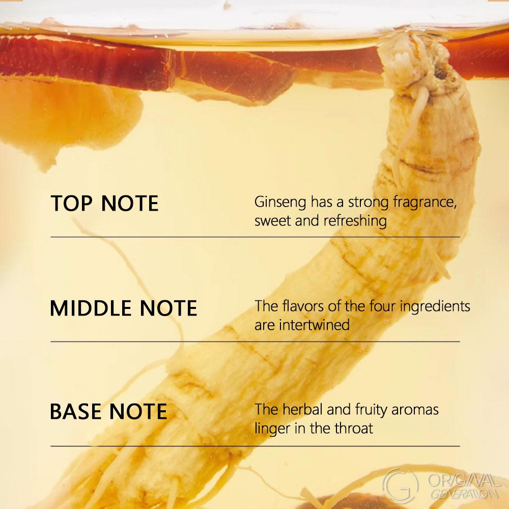 Energy Boost Tea 5 Cartons Ginseng Tea 11g-Carton With Ginseng, Red Dates, Bamboo, Longan