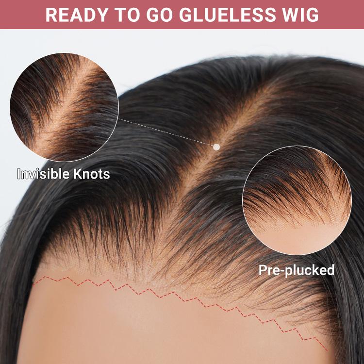 West Kiss Glueless Wig Body Wave 7x5 Closure Wig Pre Cut Ready To Go 5x5 Lace Closure Wig Human Hair Beginner Friendly