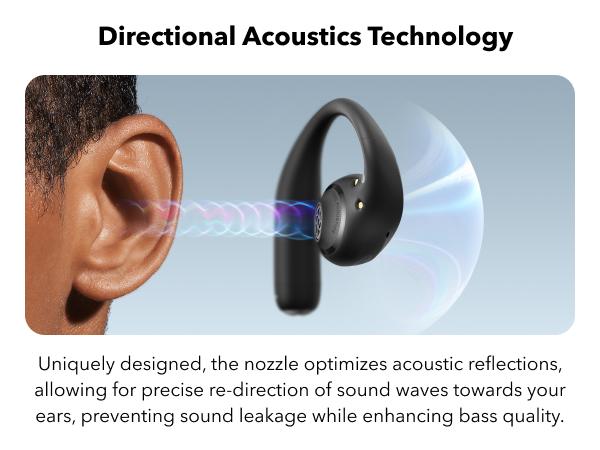 [Refurbished]soundcore by Anker AeroFit Pro Open-Ear Headphones, Ultra Comfort, Secure Fit, Ergonomic Design, Rich Sound with LDAC, Bluetooth 5.3, IP55 Water-Resistant, 46H Playtime, App Control, Wireless Earbuds, Headphones Bluetooth, On Ear, Audio, Wire