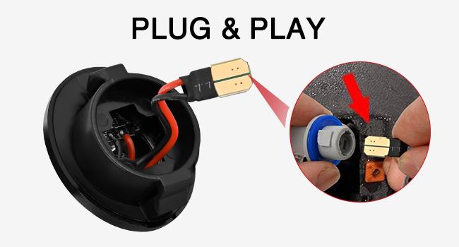 Nilight License Plate Light Compatible with 1990-2003 2004 2005 2006 2007 2008 2009 2010 2011 2012 2013 2014 Ford F150 1999-2016 F250 F350 F450 F550 Super Duty with Black housing 6000K White 2PCS Pack