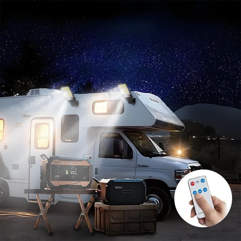 4 Sets Solar Powered LED Street Lights – Smart Remote & IP65 Motion Sensor – 3 Modes (Security/Dim/Highlight) for Pathways, Garages, Backyards & Front Yards – Heavy-Duty Waterproof Lighting Solution for Home & Outdoor Areas