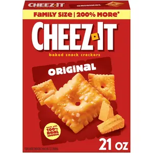 Cheez-It Original Cheese Crackers, Baked Snack Crackers, 21 oz