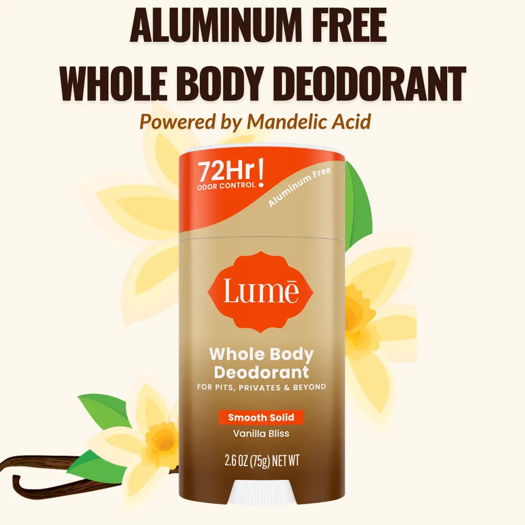Lume Whole Body Deodorant Solid Stick -  Deodorant Body Care - For Pits Privates and Beyond