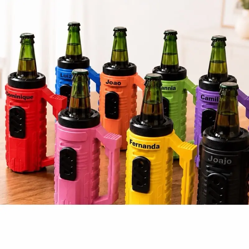 Long Neck Bottle Holder, Durable Countertop Storage Organizer for Wine, Beer Bottles