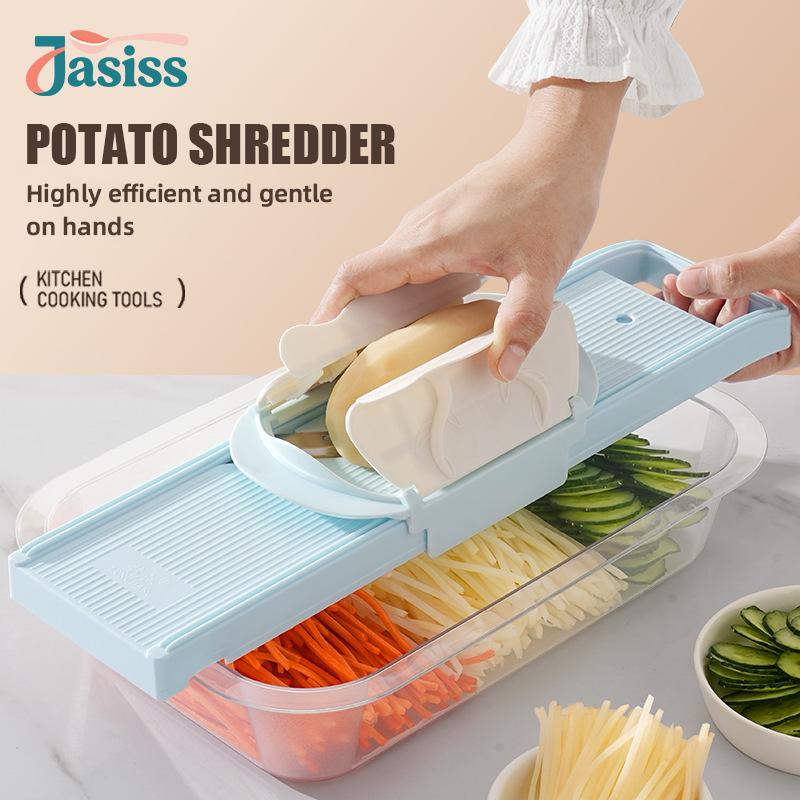2-in-1 Multi-Function Handheld Slicer and Shredder, suitable for various vegetables and meats. Features two adjustable blades, easy to clean, ideal for both home and commercial use. 2-in-1 Multi-Function Handheld Slicer and Shredder, suitable for various vegetables and meats. Features two adjustable blades, easy to clean, ideal for both home and commercial use.