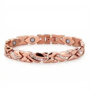 XINGHESHINE Copper Bracelets for Women,99.99% Pure Copper Magnetic Bracelets with Effective Neodymium Magnets,Adjustable Jewelry Gift