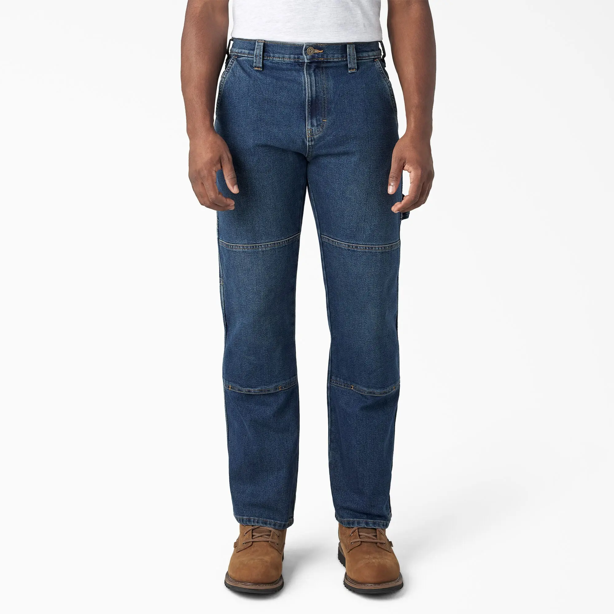 Dickies FLEX Relaxed Fit Double Knee Jeans,Relaxed Fit,Utility Pockets, Durable, Workwear