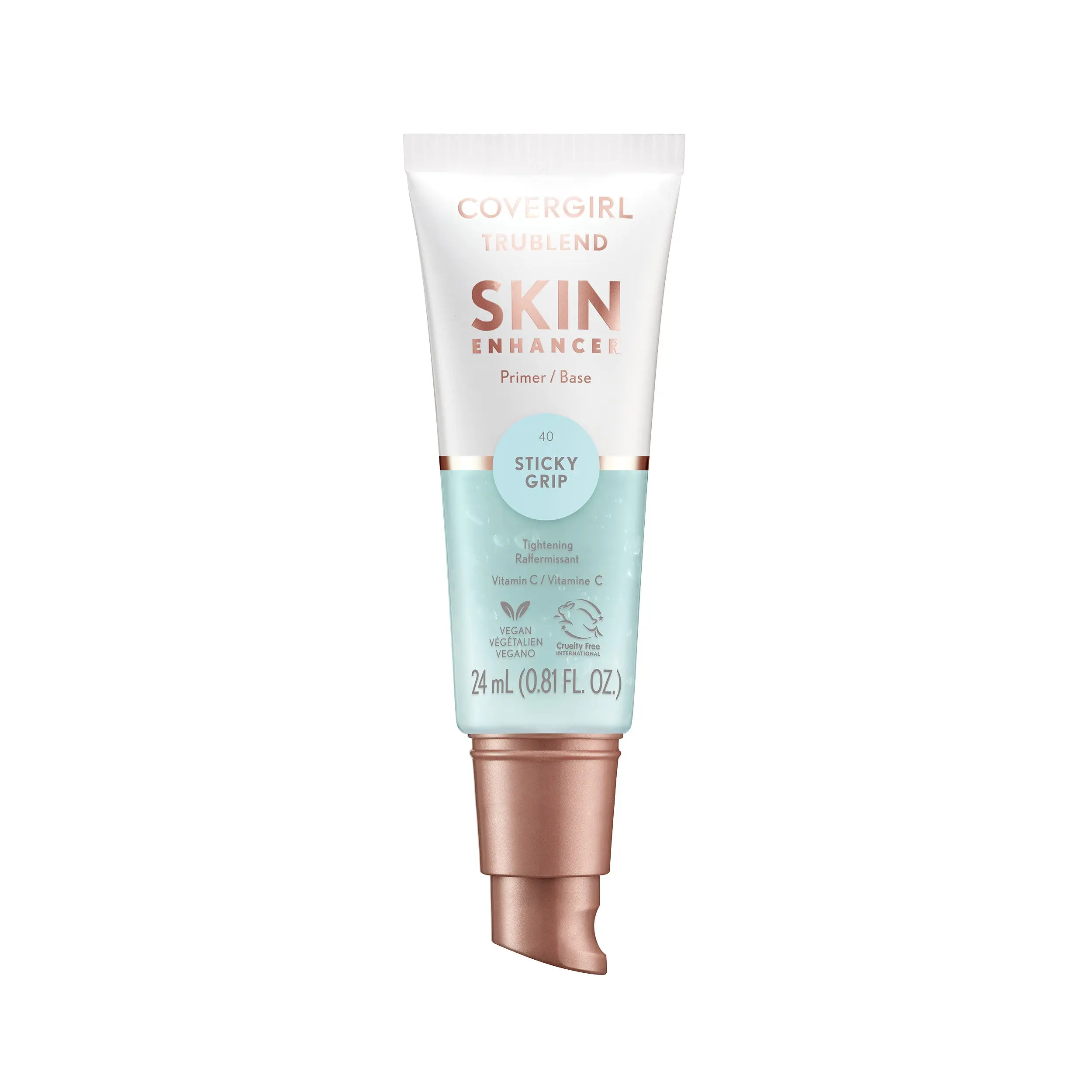 COVERGIRL TruBlend Skin Enhancer Sticky Grip Gel Primer - Makeup Base, Cosmetic with Hyaluronic Acid, Smoothing, Plumps and Hydrates Skin