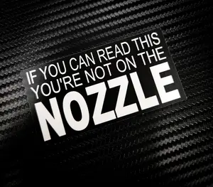 Firefighter If you can read this, you're not on the Nozzle (two decals 2.5")  Sticker