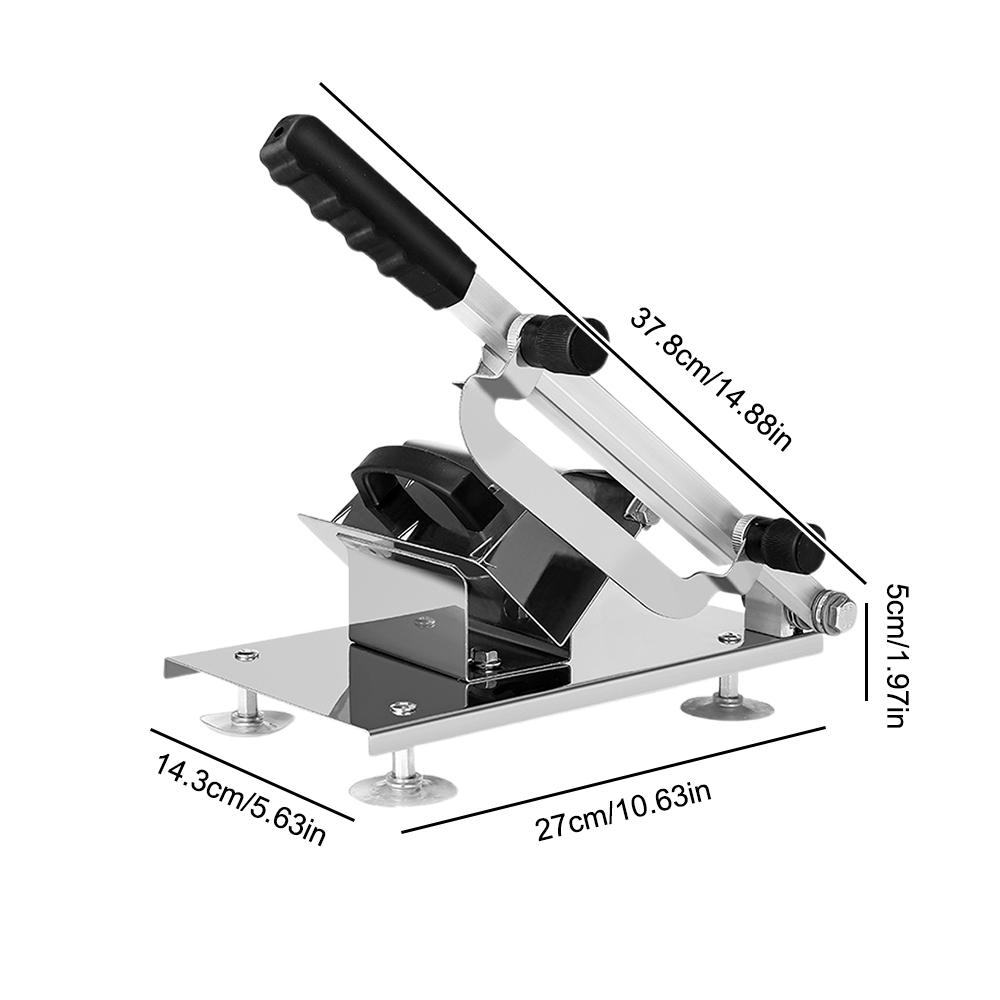 Manual Frozen Meat Slicer Upgraded Stainless Steel Meat Cutter for Beef Mutton Bacon Home Food Slicing Machine for Hot Pot BBQ