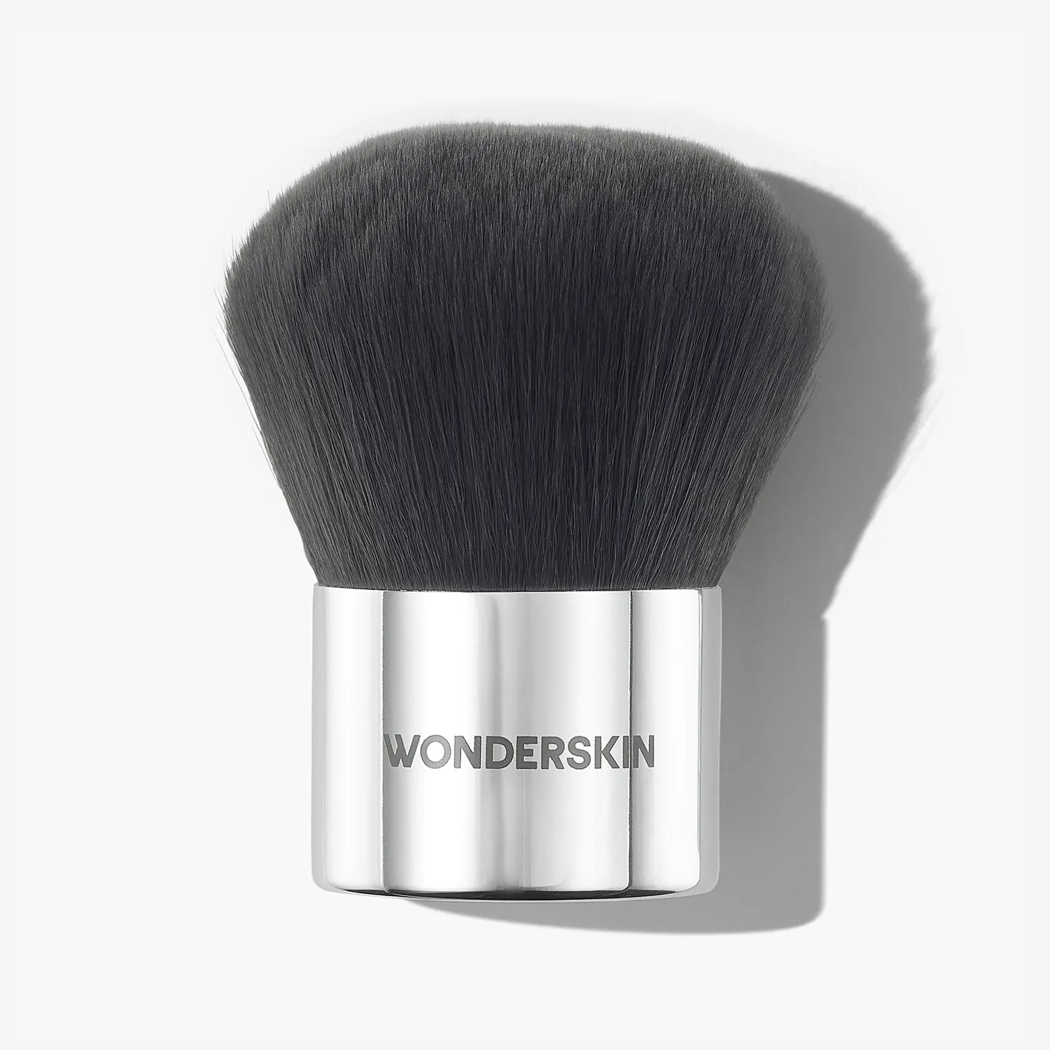 Wonderskin Kabuki Brush – Professional Powder Brush for Flawless Blending | Ultra-Soft Dense Synthetic Bristles with Charcoal Infusion, Even Coverage for All Powder Formulas | Ergonomic Aluminum Handle for Precision Application