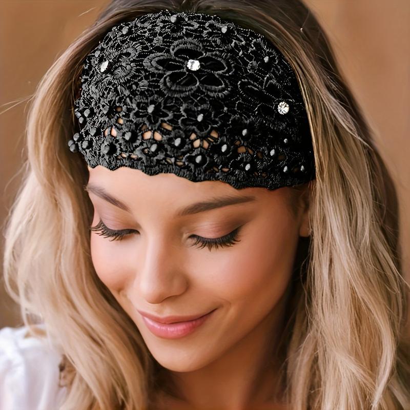 3-Piece Set Bohemian Crystal Pearl-Studded Headwraps | Luxe Hair Accents for Bridal Celebrations, Getaways & Everyday Elegance