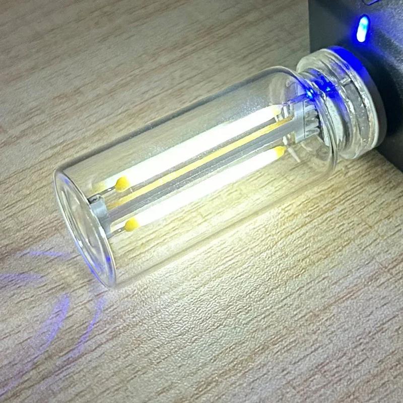 Car USB Night Light Touch Dimmable LED Filament Lamp Portable Lighting Plug and Play Decorative Atmosphere Light for Car Bedroom