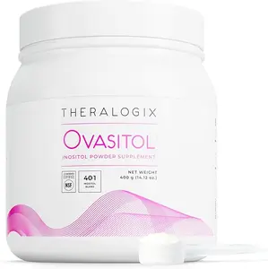 Theralogix Ovasitol Inositol Powder - 90-Day Supply - Myo-Inositol & D-Chiro Inositol for Hormone Balance & Ovarian Function Support* - NSF Certified - 400 g (180 Servings)