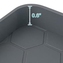 MECHEER Silicone Under Sink Mat Waterproof 34" x 22" for Kitchen Bathroom Cabinets Tray,Shelf Coasters Organization Liner Tableware, Home Improvement