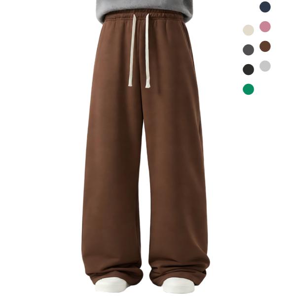 New upgraded men’s hooded sweatshirt and matching drawstring sweatpants—solid-color jogger pants for a casual, comfortable loose fit (runs small). Suitable for everyday wear in spring and autumn, ideal for the back-to-school season.