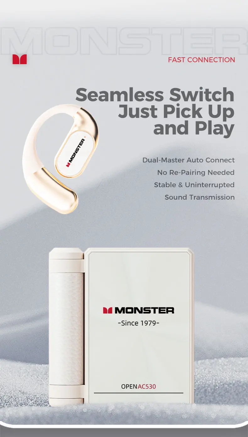 Monster Over-Ear Noise-Cancelling Module Wireless Headphones & Earbuds Combo Set (Black) - Portable Foldable, Deep Bass Punch, Waterproof Bluetooth 6.0 Earbuds with 100H Long Playtime, Cool Gifts for Adults, Ideal for Gym, Travel - TikTokShopBackToSchool