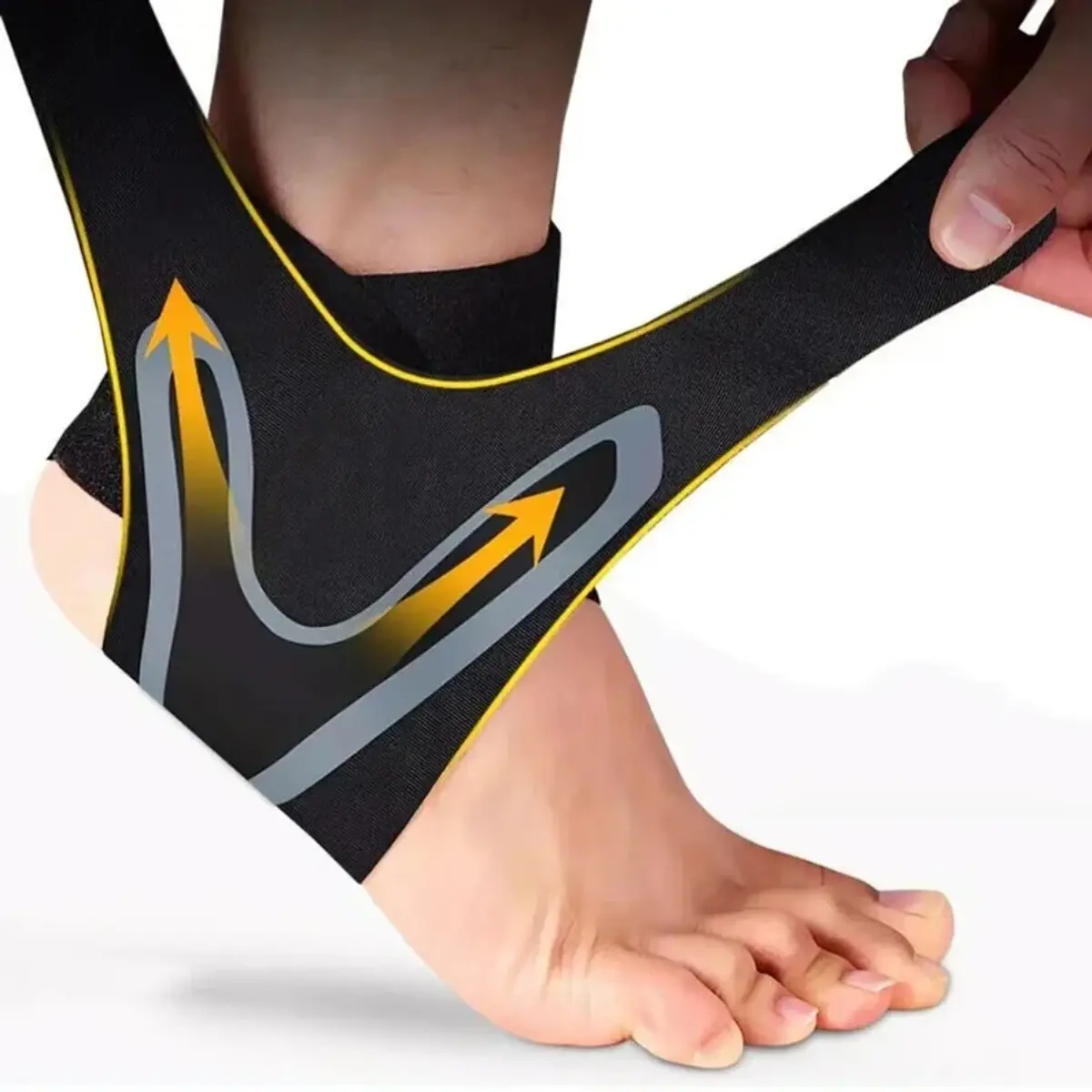 Ankle Brace Compression Sleeve, Sporty Protective Gear, Sports Support Wrap for Basketball, Running Injury Prevention (Men, Women), Football Accessories