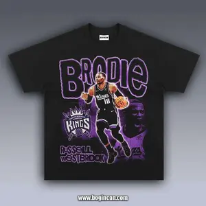 Russell Westbrook Vintage Graphic Tee, Retro Basketball Player Shirt, Streetwear Fan Tee