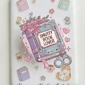 Magnetic Phone Grip Smutty Book Lover Handcuffs, Magsafe Compatible Kindle Holder High-quality Print, Spicy Romance Reader Gift Strong Magnet