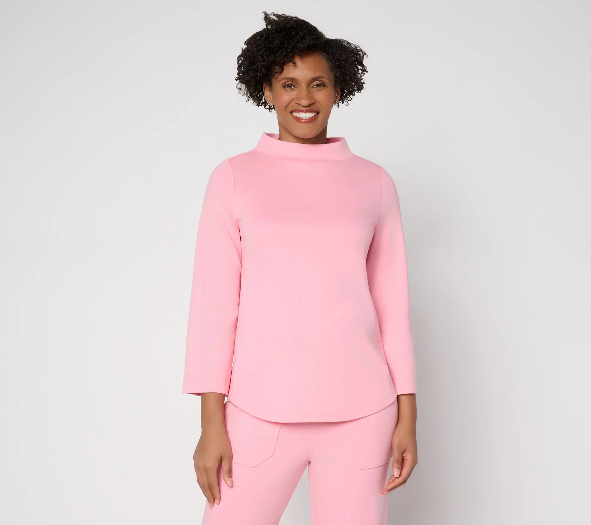 Martha Stewart Signature Reg Skylands Knit Bracelet Sleeve Top