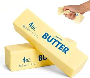 Slow Rising Butter Squishy Fidget, Slow Rebound Stress Balls Stress Relief & Fidget for ADHD, Easter Basket Stuffers Easter Gifts (2pcs)