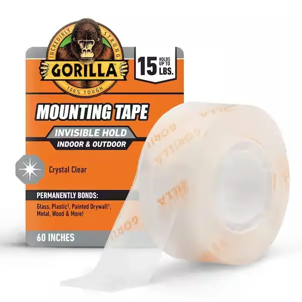 1 in x 1.67 yds. Tough and Clear Double Sided Mounting Tape