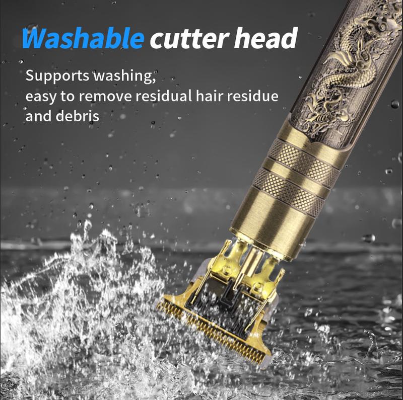 HENA T9 Professional Hair Clipper & Trimmer High Speed Copper Motor Washable T-Blade for Precision Fades All Hair Types
