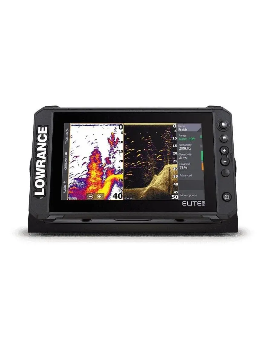 Lowrance Elite FS 9 In.. Chartplotter & Fishfinder - Active Imaging 3-in-1 Transducer, C-Map Contour Plus, 10hz High Speed Update WAAS, MSAS, EGNOS, GLONASS, >1200 Nits Brightness, 0.5m Compass Safe Distance, IPX6/IPX7 Waterproof Rating, NMEA 2000, Black,