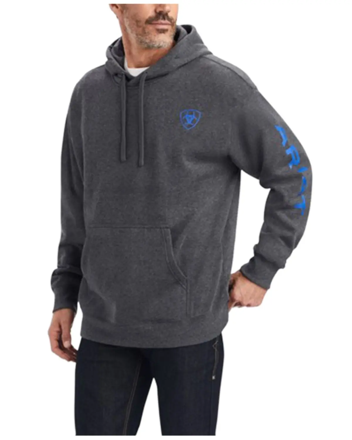 Ariat Men's Men'S Logo Graphic Hooded Sweatshirt Tall - 10040816-Tll