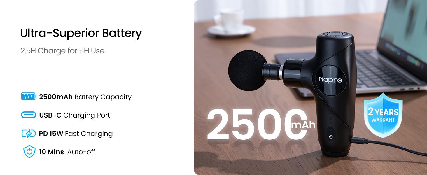 NAPRE 3-in-1 Mini Massage Gun with Heat and Cold,Deep Tissue Back Massage with Detachable Handle for Neck/Body Pain Relief,Portable Handheld Percussion Muscle Massager,Small & Quiet,5 Heads with Case,Gift