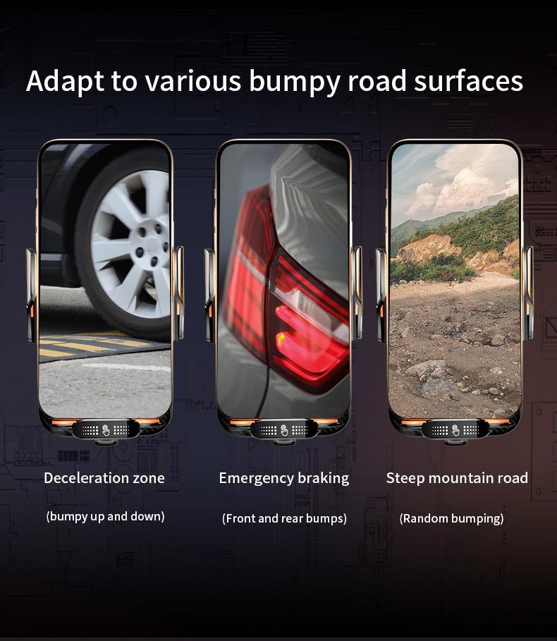 Wireless Car Charger Fast Rotatable Auto Clamping Car Charger Phone Holder fit iPhone Pro  tags Smartphone Cellphone Charging Electronic magnetic 360 rotating Lightning Bracket