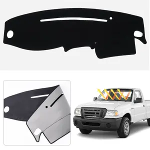 Custom Fit Dash Mat for 1995-2011 Ford Ranger/1995-2001 Explorer/1995-2008 Mazda B2300 B2500 B3000 B4000/1997-2001 Mercury Mountaineer Polyester Non-Slip Dashboard Cover Black
