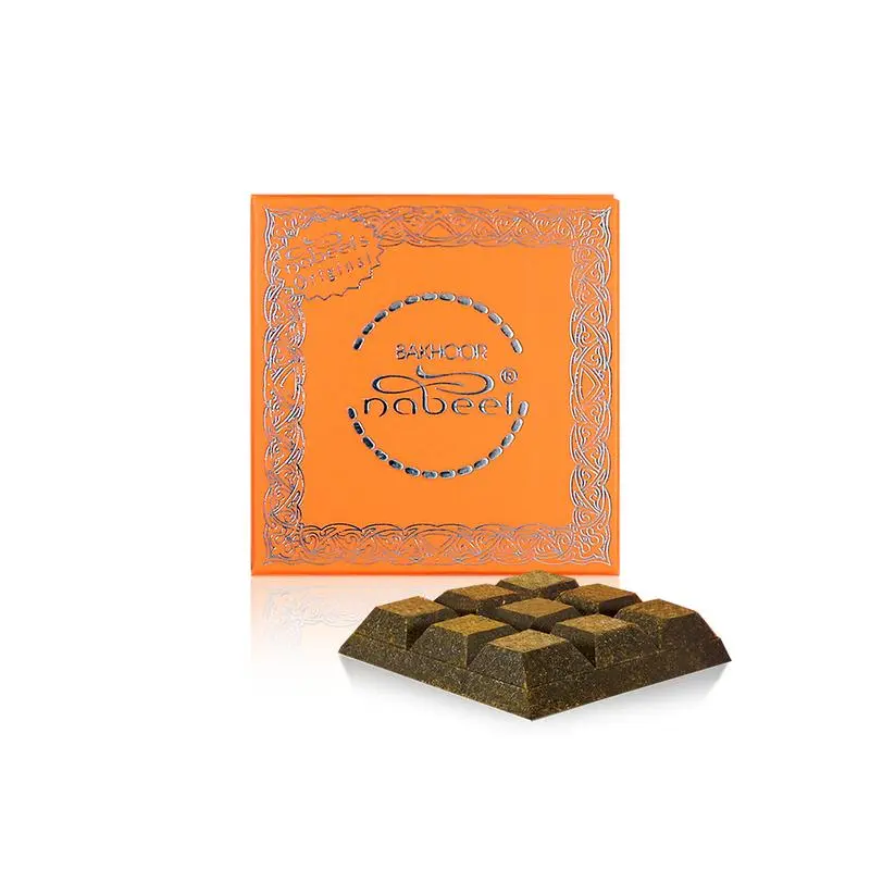 Nabeel Orange Incense Bukhoor - 40g Scented Aroma Freshener, Calming Home Fragrance for Room
