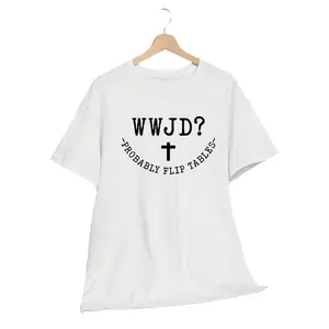 Playful WWJD Graphic Tee – Funny Christian Shirt for Bold Believers