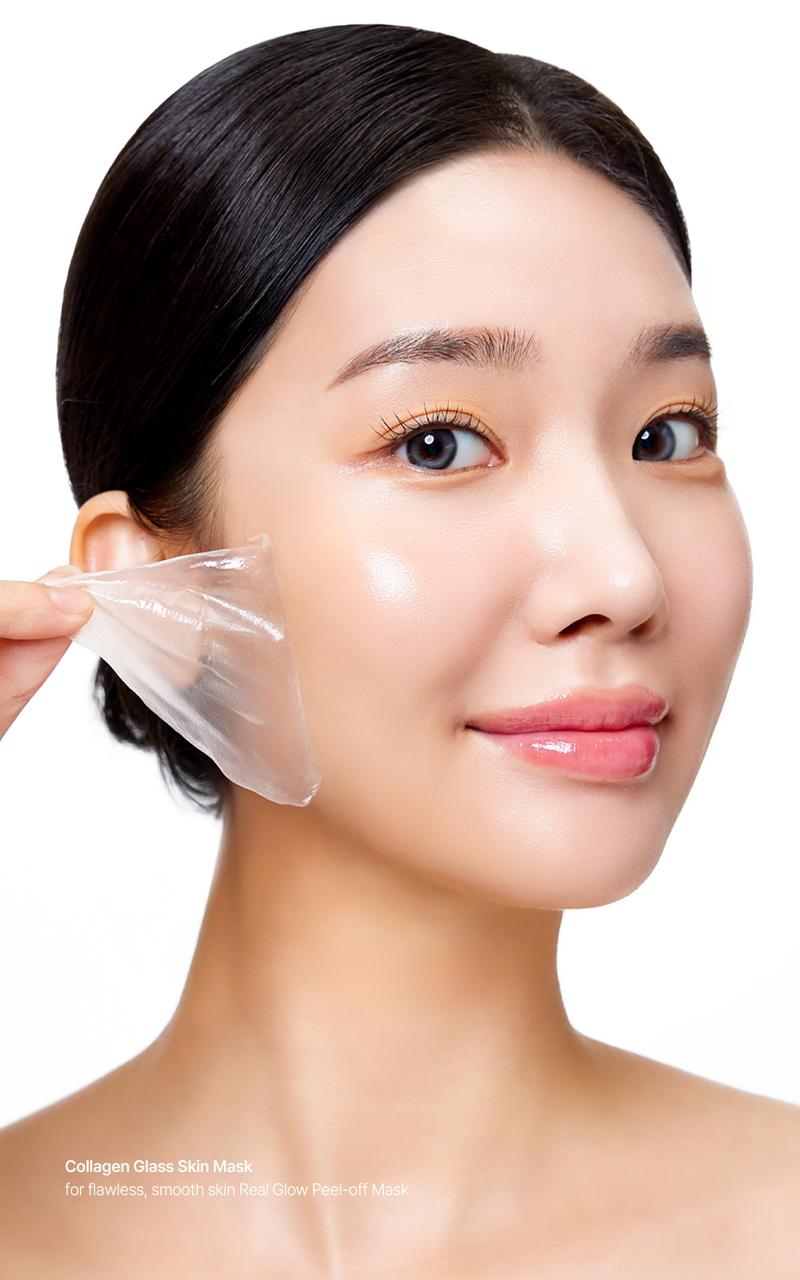 [mixsoon Official Shop] Collagen Glass Skin Mask 2.7 fl.oz / 80ml - Collagen Wrapping Peel Off Facial Mask Pack, Intense Hydration for a Radiant Glow, Korean Glass Skincare