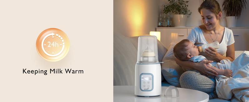 GROWNSY Baby Bottle Warmer, Mom's Best Choice,  Fast Baby Milk Warmer with Timer for Breastmilk or Formula, Accurate Temperature Control, Multifunctional Baby Bottle Warmers for All