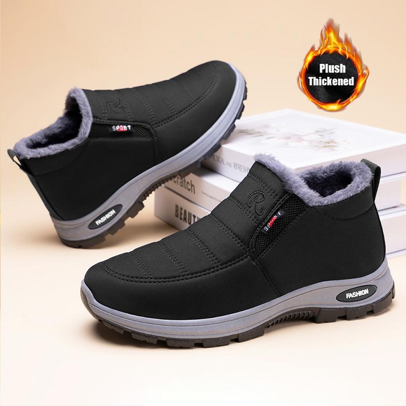 Women’s Warm Faux Fur Boots, Winter Outdoor Comfortable House Shoes, Non-Slip Casual Short Boots, Outdoor Booties Comfortable Shoes for Women, Winter Boots for Women, Classic Warm Boots, Waterproof Snow Boots Unisex Anti-Slip Height-Increasing